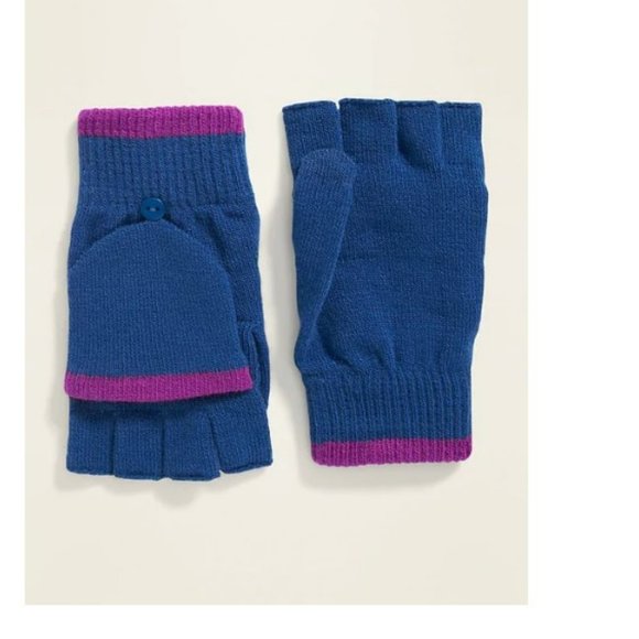 Old Navy Accessories - OLD NAVY Fingerless Sweater-Knit Gloves
